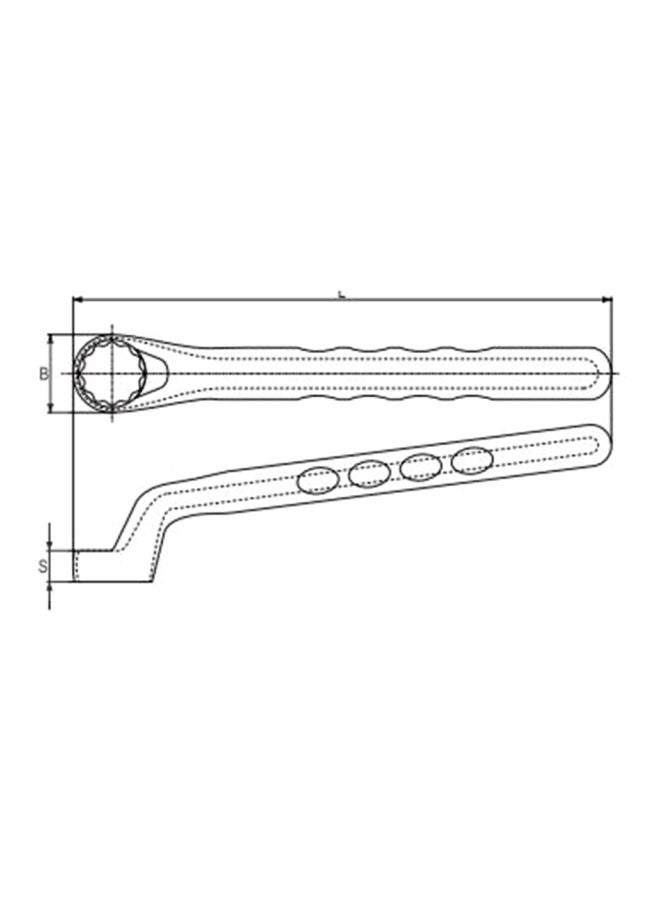 ياتو مفتاح بحلقة معزول مقاس 13 مم طراز VDE-1000V YT-20987 أصفر/أحمر - Image 4