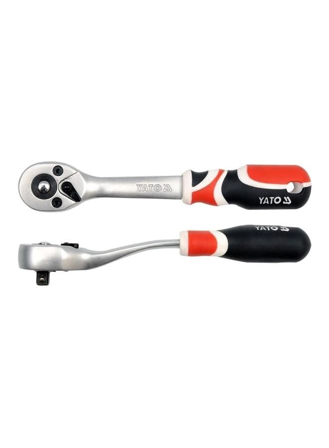 Yato Telescopic Ratchet Handle 1/2 Silver/Red/Black - Image 2