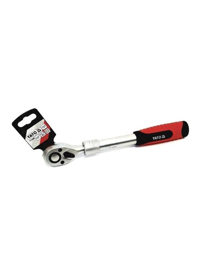Yato Telescopic Ratchet Handle 1/2 Silver/Red/Black - Image 3