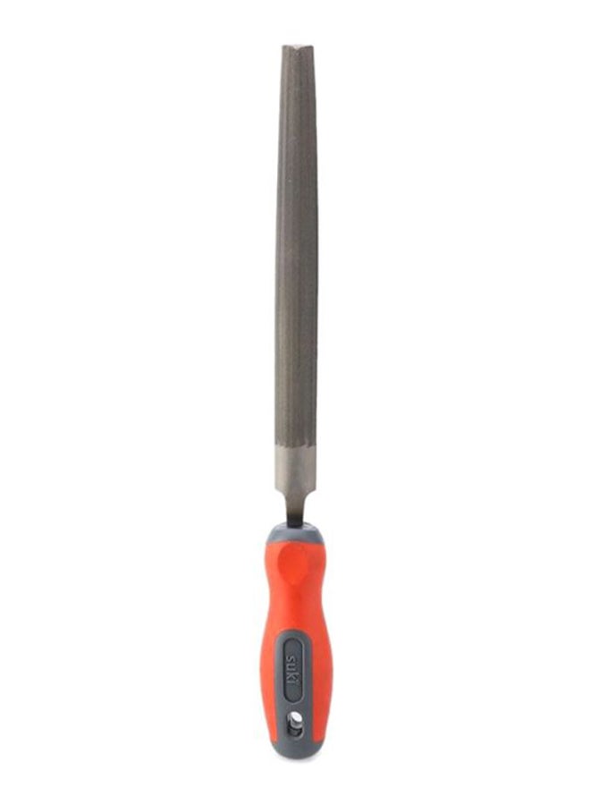 suki Half Round File Silver/Orange/Black 
