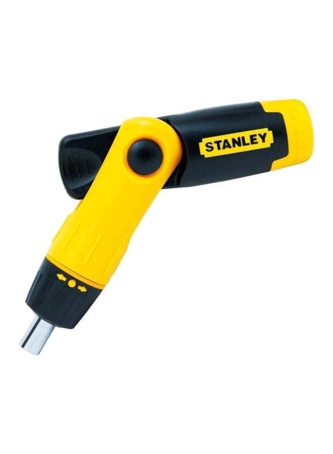 Stanley Ratcheting Screwdriver 25pcs Set Pistol Grip 0-63-022 Yellow/Black/Silver 215.9x162.56x55.88mm - Image 4