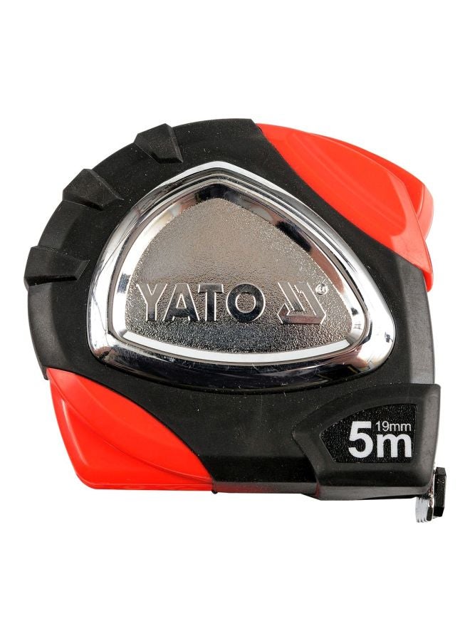 Yato Measuring Tape 8Mx25Mm /Nylon, Magnes/YT-7118 Black/Silver/Red 5meter 
