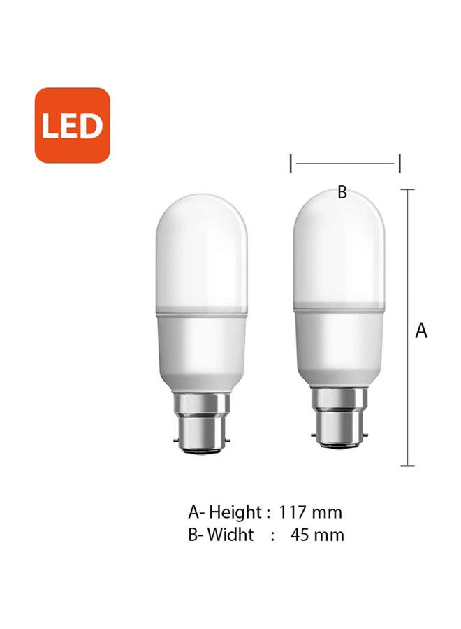 أوسرام مصباح LED بتصميم عمودي بقدرة 9 وات ومقبس (B22) أبيض دافئ 117x45مم - Image 2