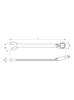 Yato Combination Ratchet Wrench 19mm YT-1662 Silver  - Image 2