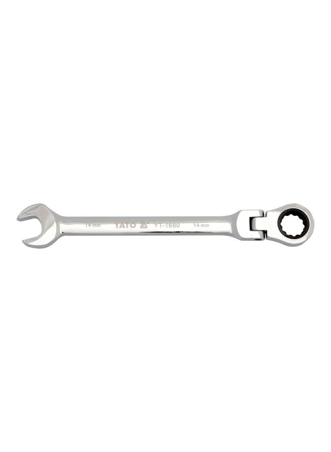 Yato Flexible Combination Ratchet Wrench 23mm W/Plastic Hanger YT-1689 Silver - Image 2