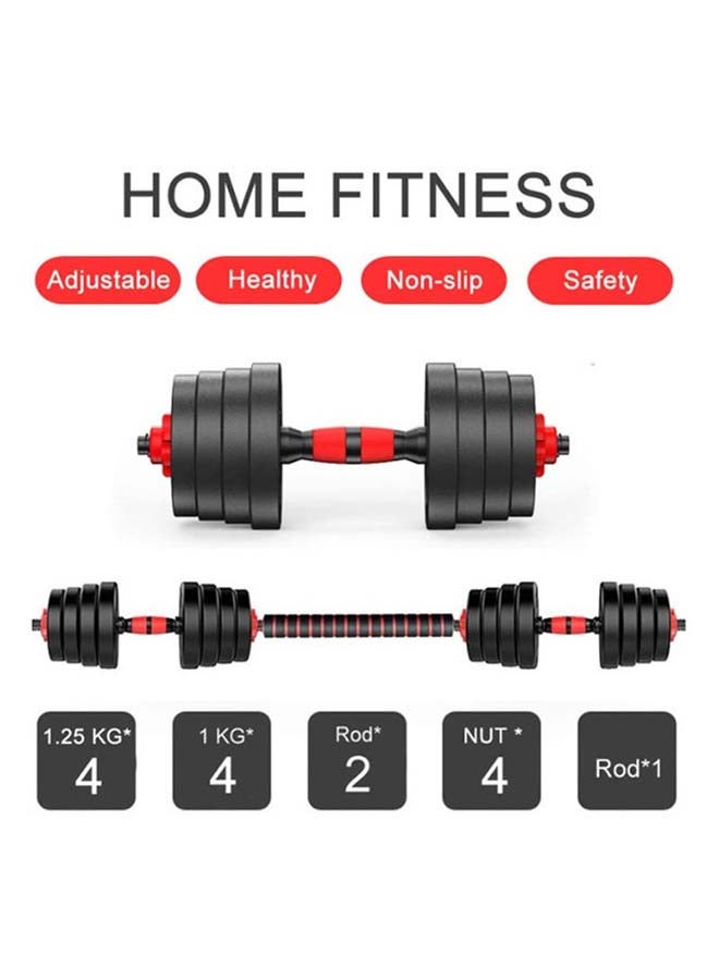 Generic Dumbbell Set with Barbell Connecting Rod, 2021 New Model with longer 50cm Barbell Rod, Lifting Dumbbells Set for Body Workout, Home Workout, Gym 15kg 15kg  - Image 1