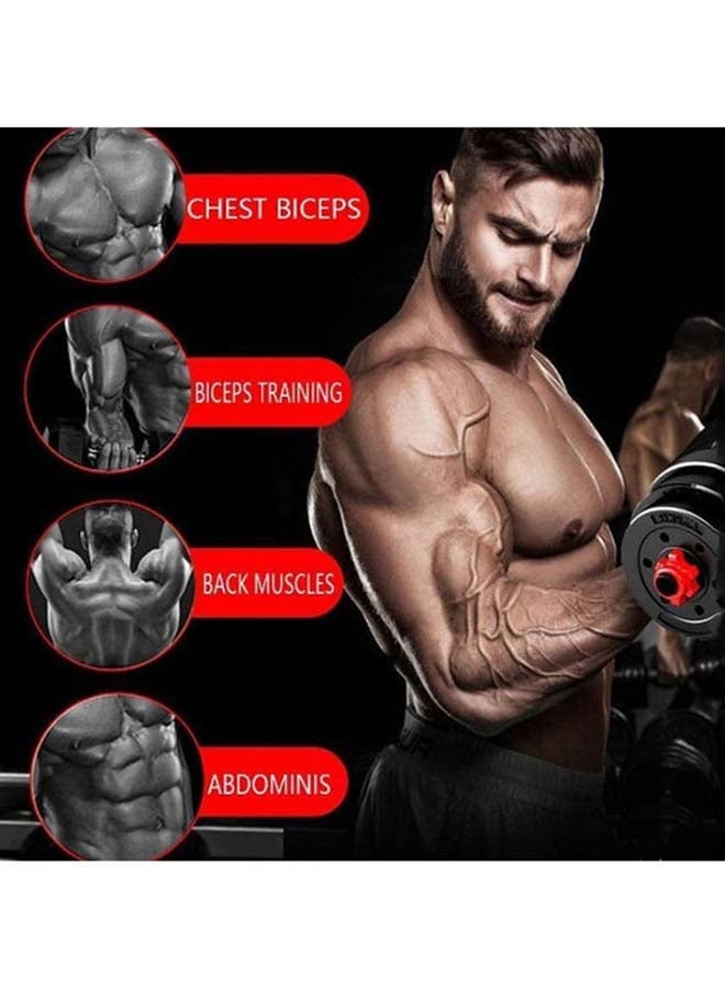 Generic Dumbbell Set with Barbell Connecting Rod, 2021 New Model with longer 50cm Barbell Rod, Lifting Dumbbells Set for Body Workout, Home Workout, Gym 15kg 15kg  - Image 2