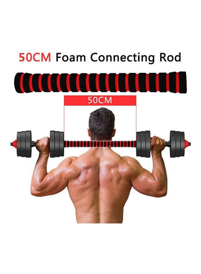 Generic Dumbbell Set with Barbell Connecting Rod, 2021 New Model with longer 50cm Barbell Rod, Lifting Dumbbells Set for Body Workout, Home Workout, Gym 15kg 15kg  - Image 3