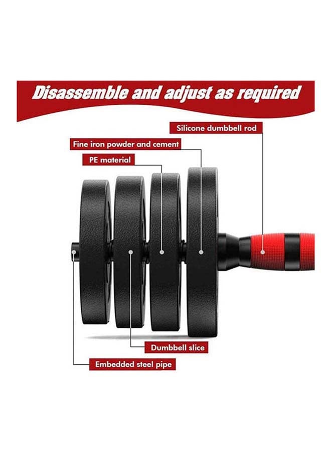 Generic Dumbbell Set with Barbell Connecting Rod, 2021 New Model with longer 50cm Barbell Rod, Lifting Dumbbells Set for Body Workout, Home Workout, Gym 15kg 15kg  - Image 5