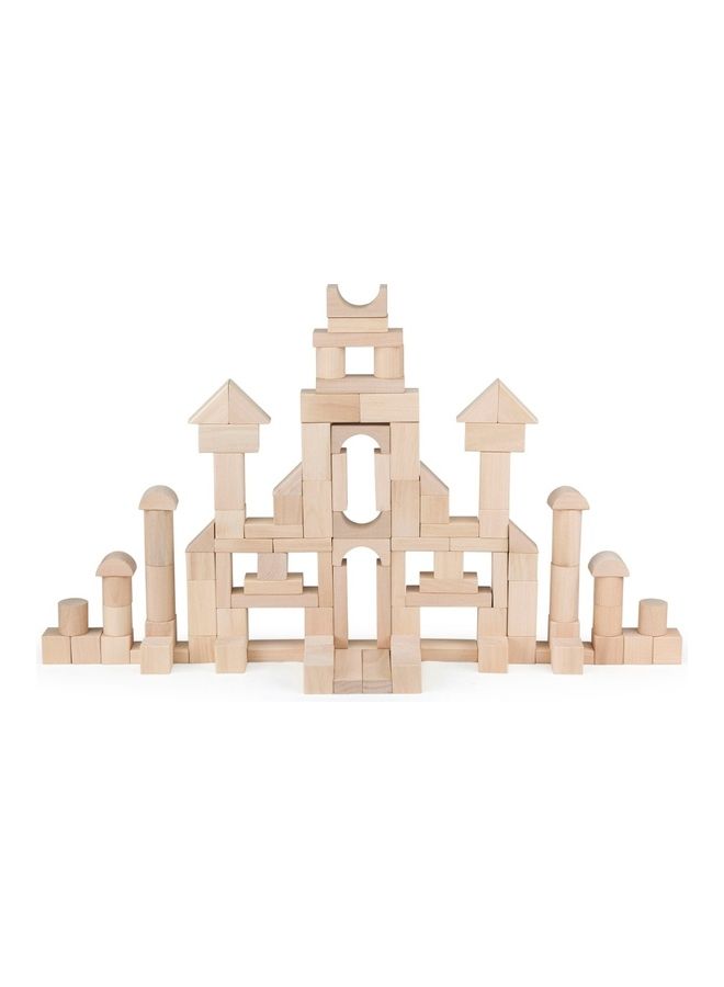 Viga 100-Piece Wooden Cubes Unpainted