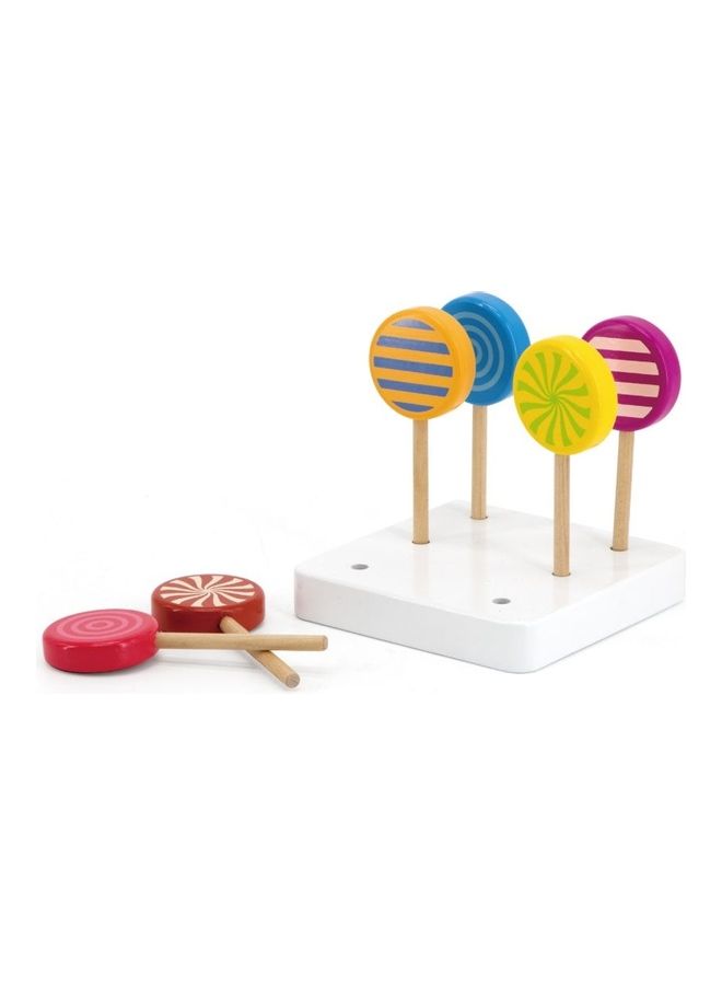 Viga 6-Piece Coloured Wooden Lollipops Set  - Image 2