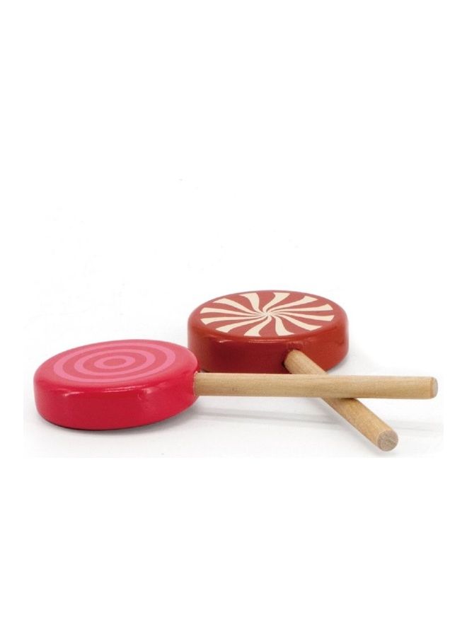 Viga 6-Piece Coloured Wooden Lollipops Set  - Image 3