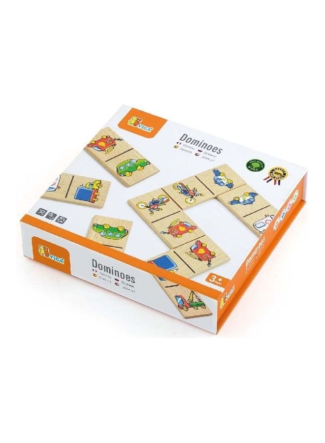 Viga Wooden Dominoes-Vehicle Play Set  - Image 2