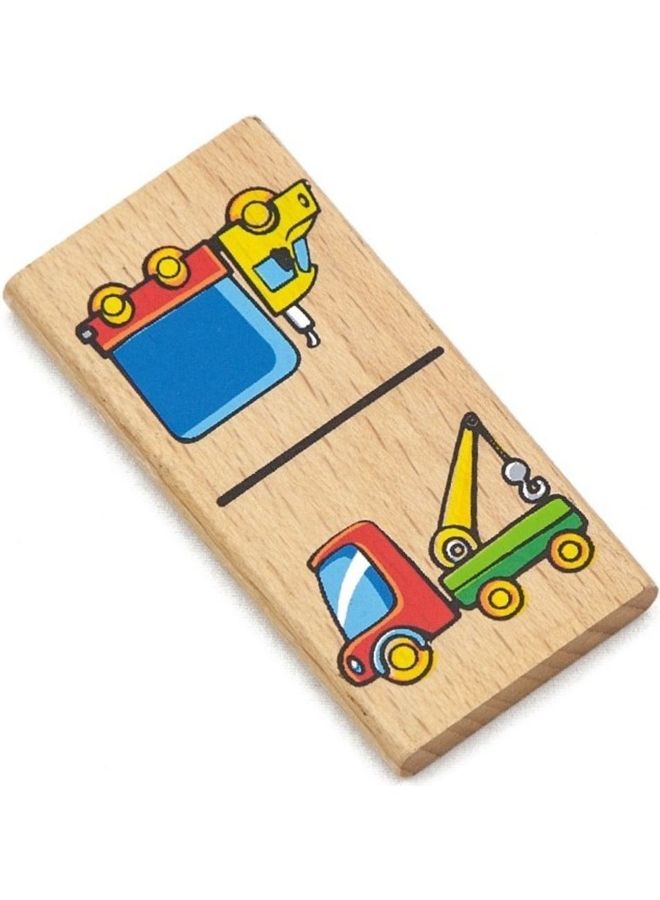 Viga Wooden Dominoes-Vehicle Play Set  - Image 3