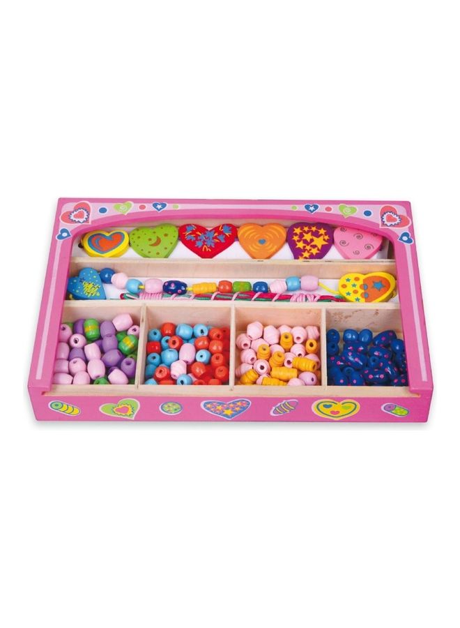 Viga Toys - Wooden Lacing Beads Heart - Image 1
