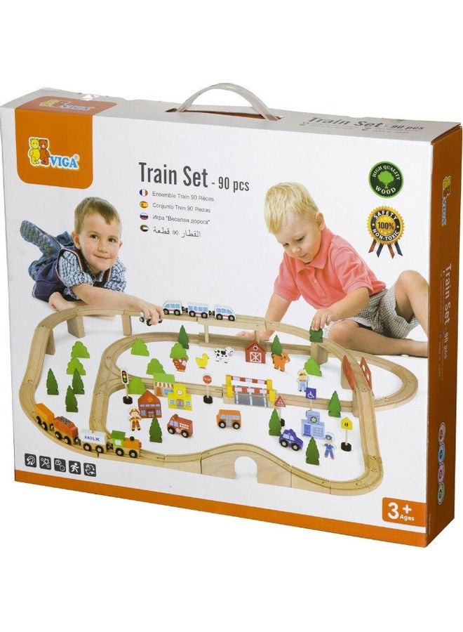 90-Piece Wooden Train Set - v1622796062/N47973225A_2