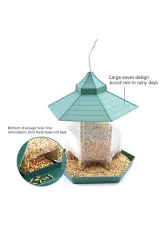 Hanging Bird Food Container Green/Clear 23 x 18 x 11.5cm - v1622796924/N47975323A_3