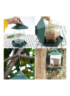 Hanging Bird Food Container Green/Clear 23 x 18 x 11.5cm - v1622796924/N47975323A_4