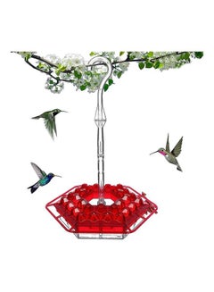 Hummingbird Hanging Feeder Red/Clear