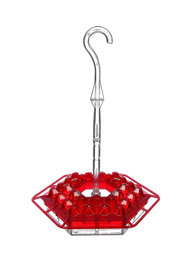 XiuWoo - Hummingbird Hanging Feeder Red/Clear - Image 1
