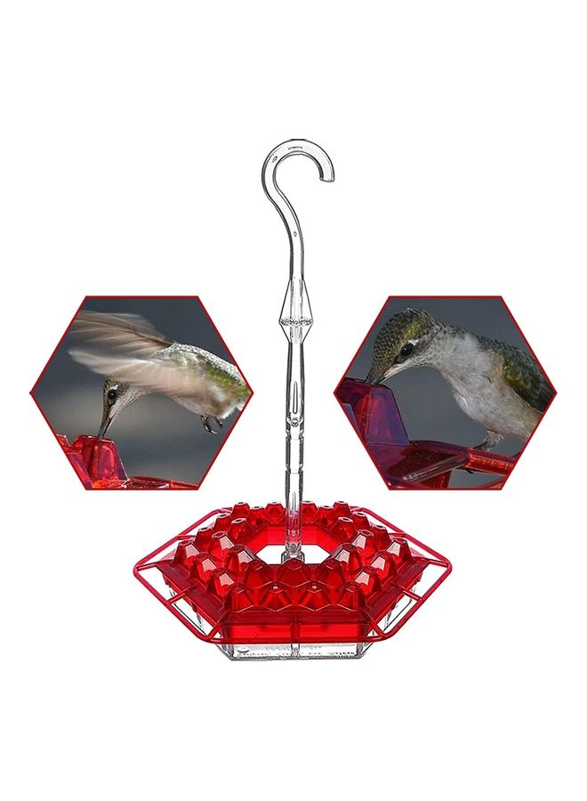 XiuWoo - Hummingbird Hanging Feeder Red/Clear - Image 1