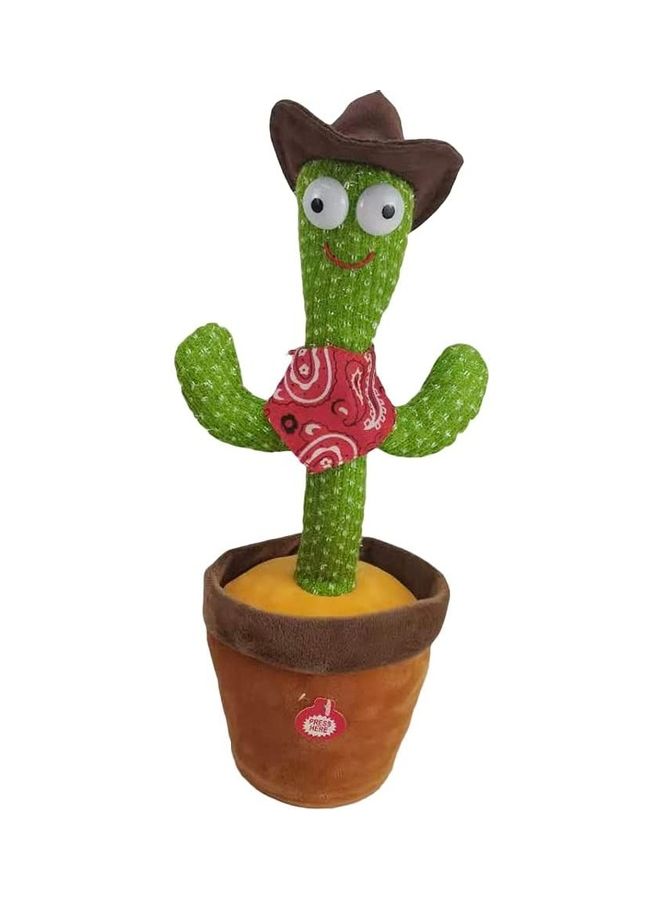 شو وو دمية طرية محشوة بشكل نبات صبار راقص مع موسيقى