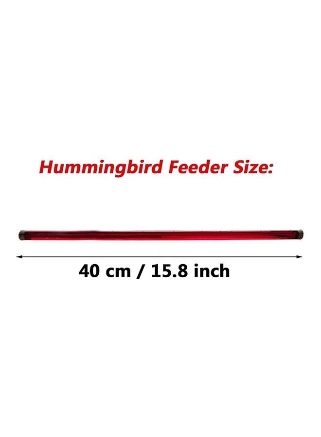 XiuWoo - Hummingbird Hanging Feeder Red 40cm - Image 1