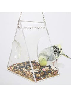 XiuWoo 2-Piece Hummingbird Hanging Feeder Silver/Clear  - Image 2