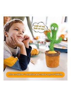 XiuWoo Dancing Plant Cactus Plush Stuffed Toy With 120 Music Recording Audio And Usb Charging  - Image 4