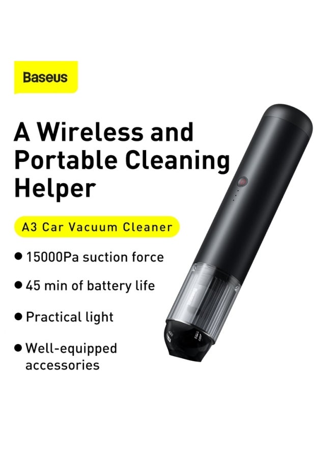 Baseus Car Vacuum Cleaner Handheld Cordless Portable Powerful Rechargeable Adjustable Suction for Car Home and Office  - Image 2