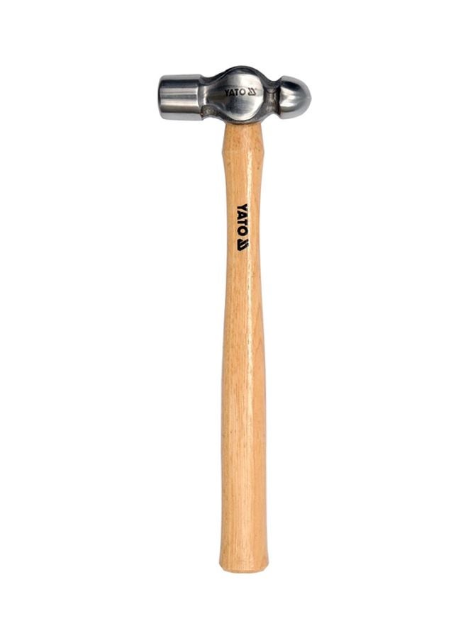Yato Wooden Handle Hammer Beige/Silver  - Image 1