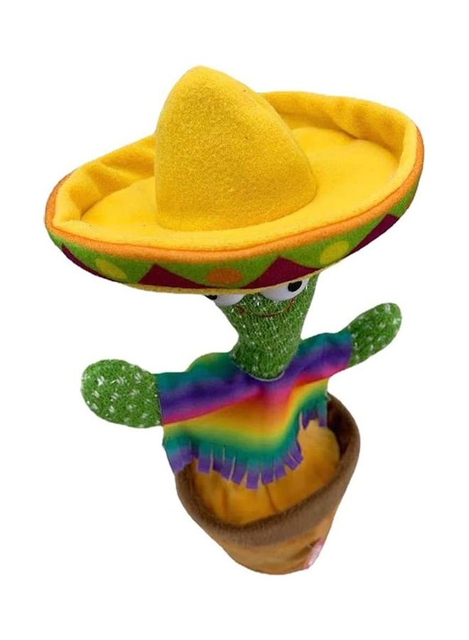 شو وو دمية طرية محشوة بشكل نبات صبار راقص مع موسيقى - Image 2