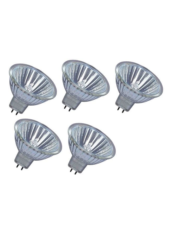 OSRAM Pack Of 5 Track And Recessed Halogen Bulb 50W Silver/Clear 20.1x13.2x5.2cm - Image 1