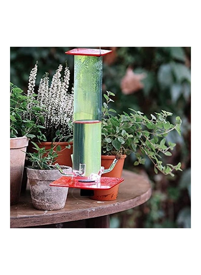 XiuWoo - Large Capacity Hummingbird Hanging Water Dispencer Red/Clear - Image 1