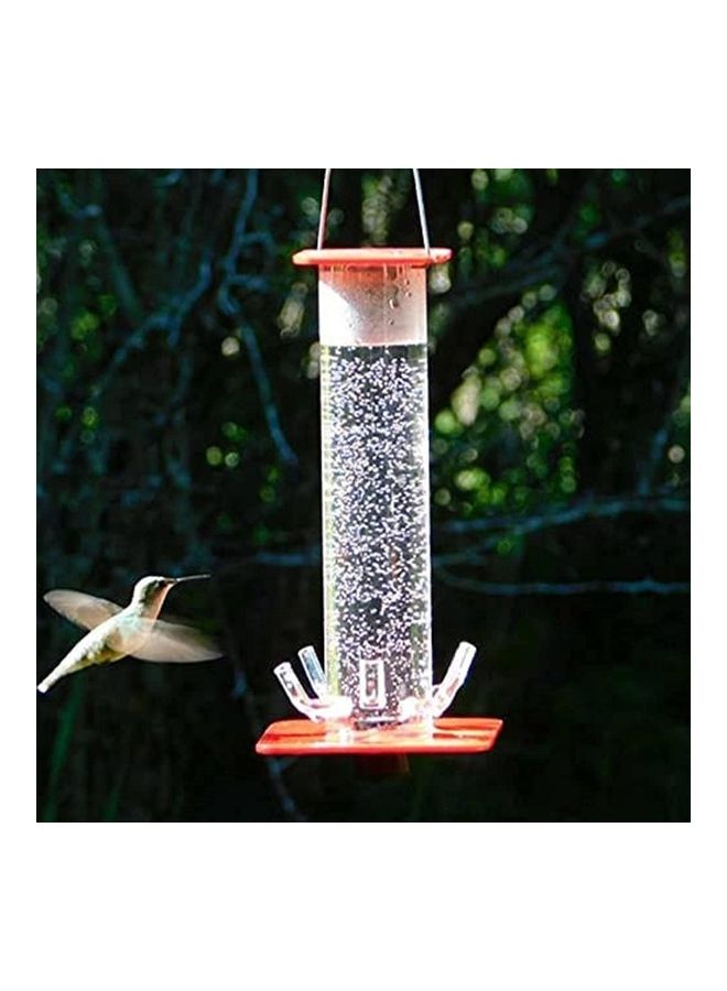 XiuWoo - Large Capacity Hummingbird Hanging Water Dispencer Red/Clear - Image 1