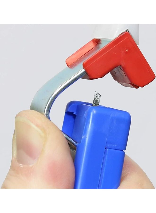 Cable Stripper No. 4 - 28 H Cable Stipping Tool With Hooked Blade Universal Wire Stripping Tool With Adjustable Cutting Depth Dismantling Of Round Cables Working Range Of 4-28 Mm Æ Tüv Blue|Red 100% Made In Germany Blue 24.7x3.6x6.8cm