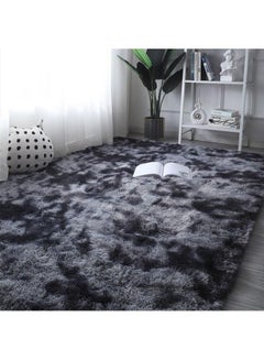 Generic Decorative Plush Carpet Grey/Black 40x60cm 