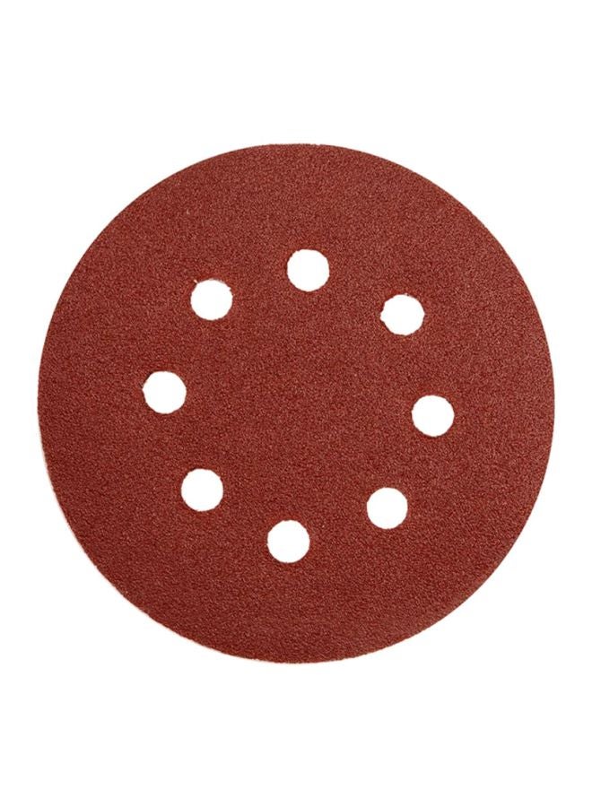 Yato 5-Piece Abrasive Disc With Holes C Backing 125mm Grit 180 YT-83457 Brown - Image 2