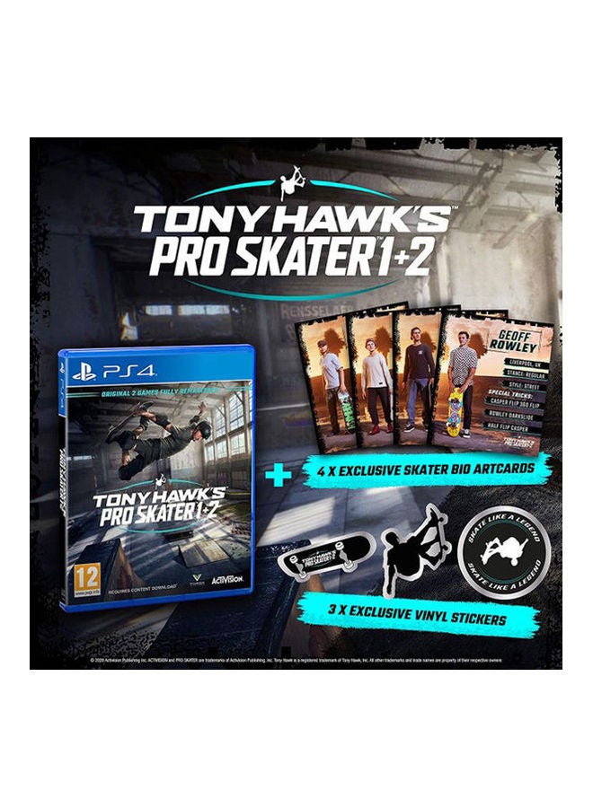 Tony Hawk's Pro Skater 1 + 2 - - playstation_4_ps4