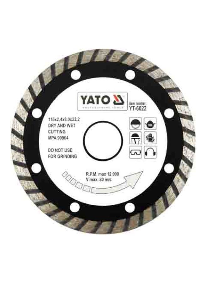 Diamond Blade -InchTurbo-Inch 115x2.4x22.2mm YT-6022 Silver/White/Black - v1622804661/N22423369A_1