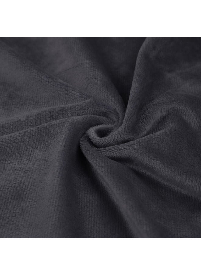 Fur Throw Blanket Cotton Grey 63x51inch  - Image 3