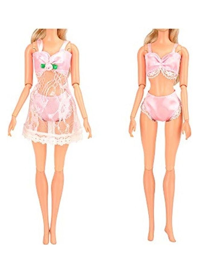 باروا طقم ملابس نوم للدمية مكون من 8 قطع - Image 1