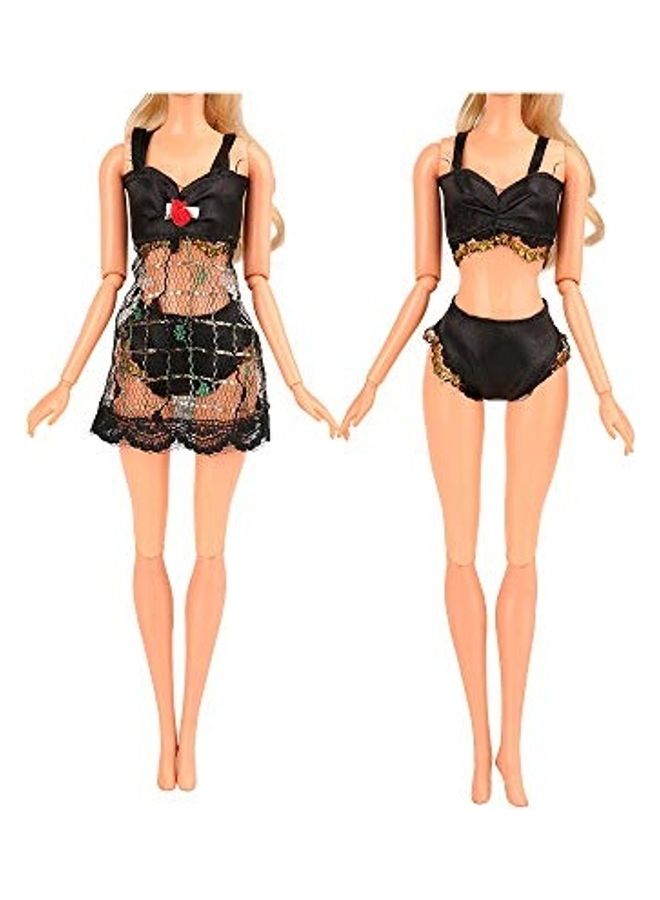 باروا طقم ملابس نوم للدمية مكون من 8 قطع - Image 2