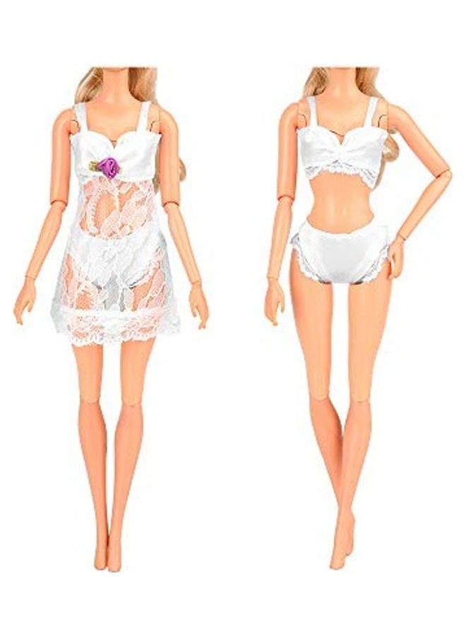 باروا طقم ملابس نوم للدمية مكون من 8 قطع - Image 3