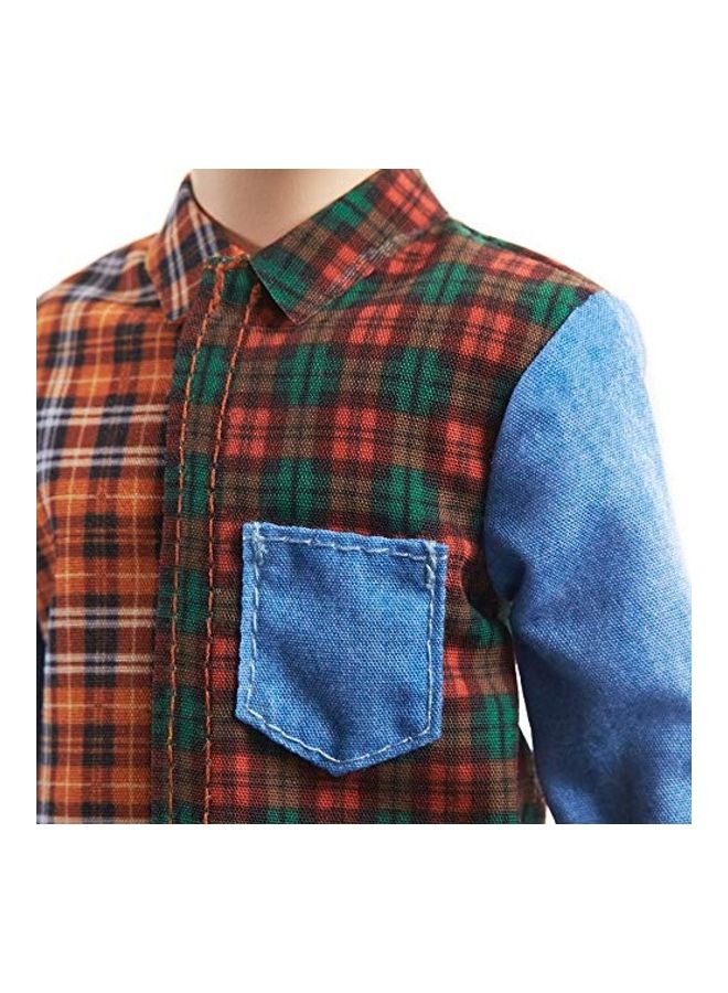 Barbie Ken Fashionistas Doll With Sculpted Purple Hair Wearing 2 x 4 x 12.5inch - Image 3