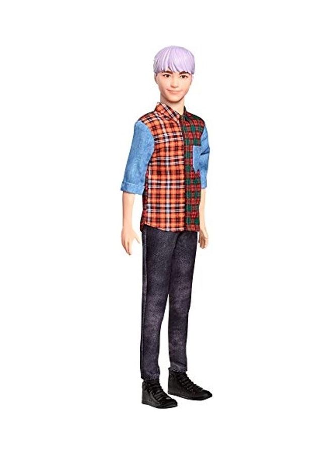 Barbie Ken Fashionistas Doll With Sculpted Purple Hair Wearing 2 x 4 x 12.5inch - Image 5