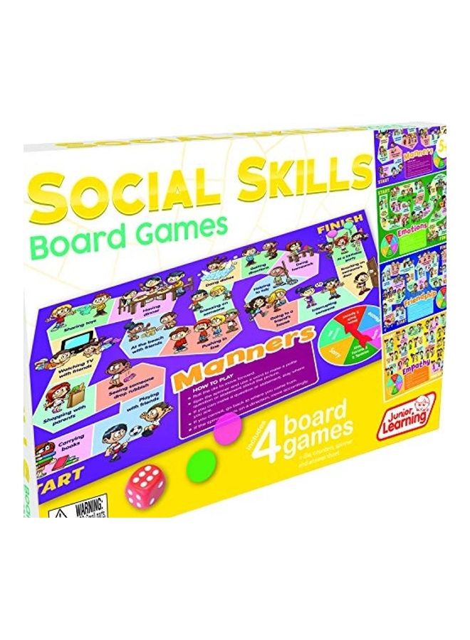 Junior Learning 4-Piece Social Skills Board Game Set  - Image 1