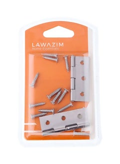 LAWAZIM Door And Cabinet Hinge Silver 2.5inch  - Image 3
