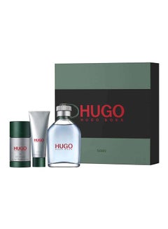 HUGO BOSS 3-Piece Hugo Man Gift Set EDT 250 ml, Deodorant Stick 75 ml, Shower Gel 50ml  - Image 1