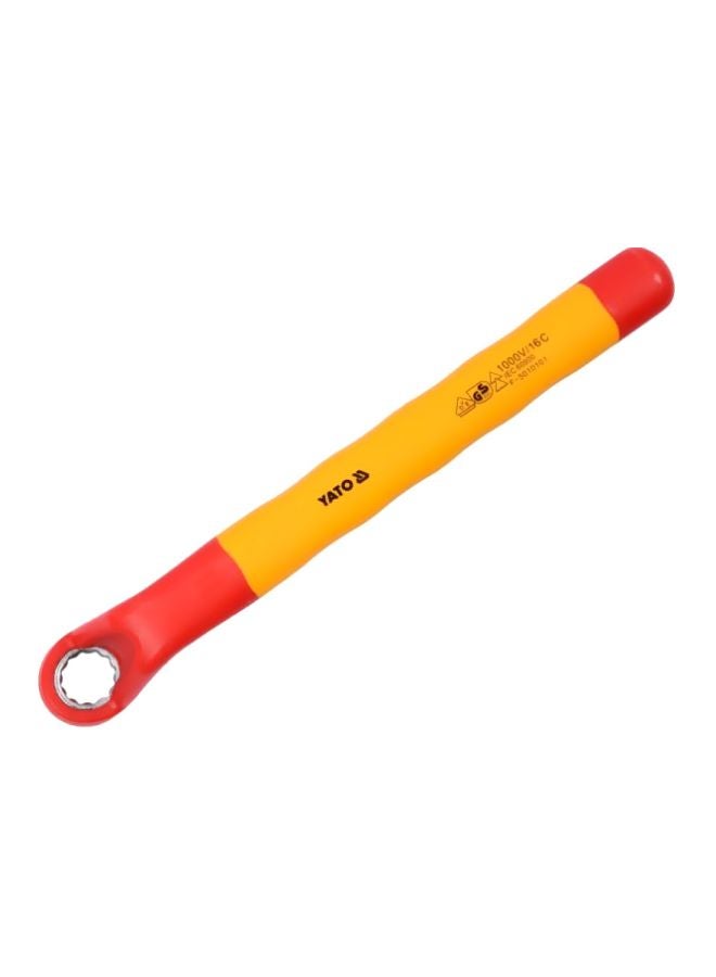 Yato - Insulated Ring Wrench 16mm VDE-1000V YT-20990 Yellow/Red - Image 1